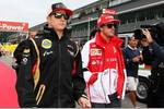 Foto zur News: Fernando Alonso (Ferrari) und Kimi Räikkönen (Lotus)