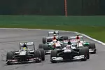 Foto zur News: Esteban Gutierrez (Sauber), Pastor Maldonado (Williams), Adrian Sutil (Force India), Paul di Resta (Force India) und Nico Hülkenberg (Sauber)