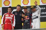 Gallerie: Fernando Alonso (Ferrari), Sebastian Vettel (Red Bull) und Lewis Hamilton (Mercedes)