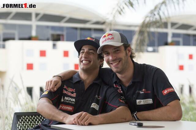 Foto zur News: Die Familie hält zusammen: Für Daniel Ricciardo (Vettels Teamkollege 2014) und Jean-Eric Vergne ist der Heppenheimer der bessere Fahrer