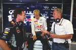 Gallerie: Christian Horner, Sebastian Vettel und Helmut Marko (Red Bull)