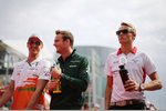 Foto zur News: Adrian Sutil (Force India), Giedo van der Garde (Caterham) und Max Chilton (Marussia)