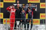 Gallerie: Fernando Alonso (Ferrari), Sebastian Vettel (Red Bull) und Mark Webber (Red Bull)