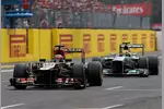 Gallerie: Kimi Räikkönen (Lotus) und Lewis Hamilton (Mercedes)