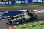 Foto zur News: Lewis Hamilton (Mercedes) und Nico Rosberg (Mercedes)