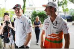 Foto zur News: Nico Hülkenberg (Sauber) und Adrian Sutil (Force India)