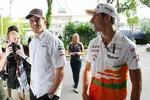 Foto zur News: Nico Hülkenberg (Sauber) und Adrian Sutil (Force India)