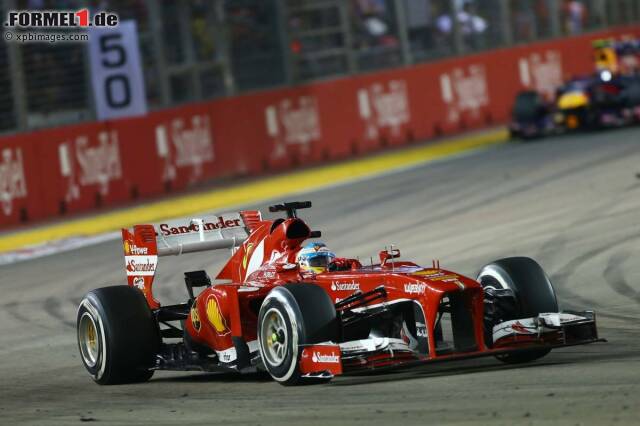Foto zur News: Ferrari-Pilot Fernando Alonso fuhr mit einer cleveren Strategie auf den zweiten Platz