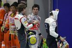 Foto zur News: Esteban Gutierrez (Sauber) und Sergio Perez (McLaren)
