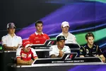 Foto zur News: Donnerstags-Pressekonferenz mit Esteban Gutierrez (Sauber), Jules Bianchi (Marussia), Paul di Resta (Force India), Felipe Massa (Ferrari), Lewis Hamilton (Mercedes) und Romain Grosjean (Lotus)