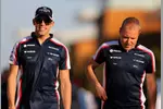 Foto zur News: Pastor Maldonado (Williams) und Valtteri Bottas (Williams)