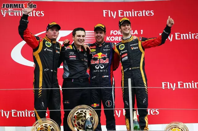 Foto zur News: Sebastian Vettel stand bereits zum dritten Mal in Folge in Südkorea ganz oben auf dem Podium