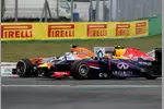 Foto zur News: Adrian Sutil (Force India) und Mark Webber (Red Bull)