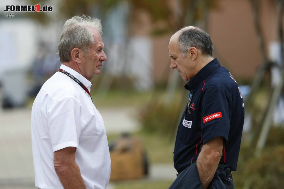 Foto zur News: Franz Tost (Toro Rosso) und Helmut Marko (Red Bull)