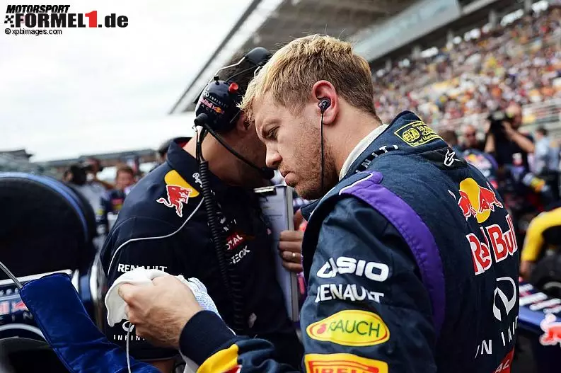 Foto zur News: Volle Konzentration bei Vettel vor dem Start...