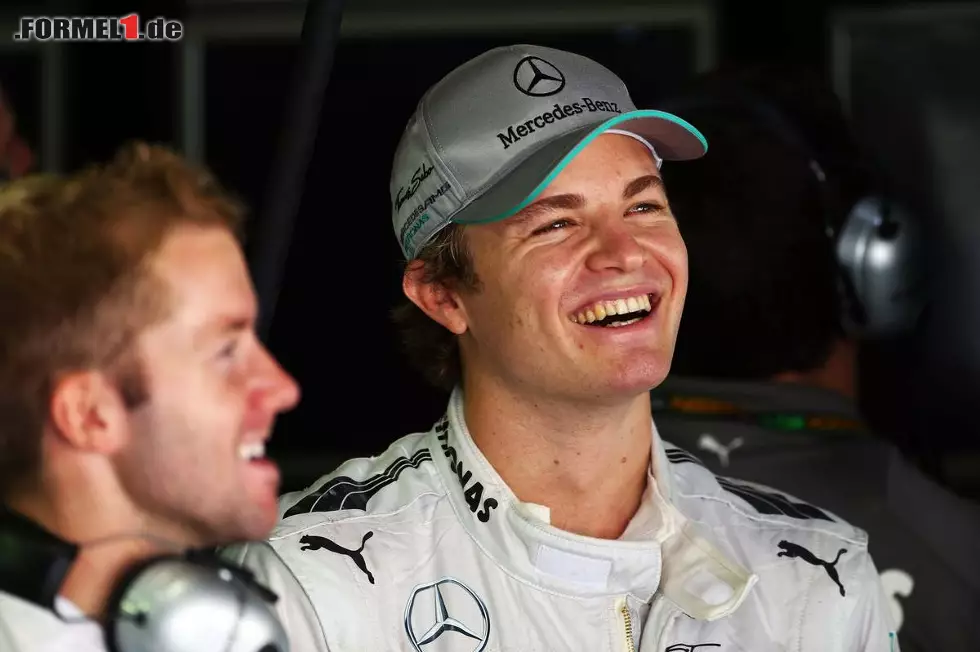 Foto zur News: ...außer Rosberg die gute Laune.