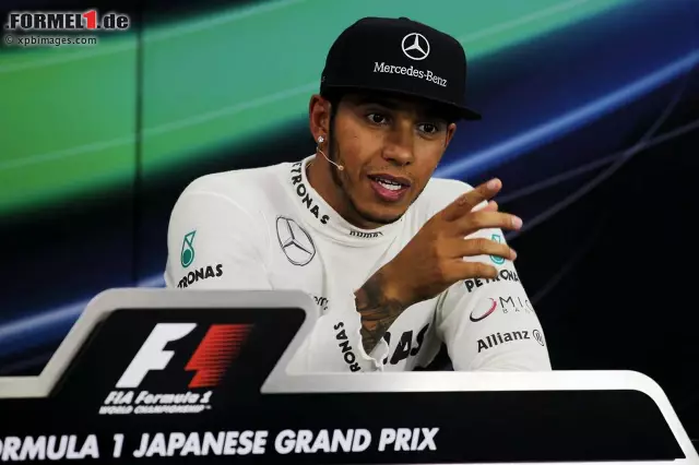 Hamilton hat den Journalisten in der FIA-PK schon erklärt, wie er das anstellen will. Foto zur News: Hamilton hat den Journalisten in der FIA-PK schon erklärt, wie er das anstellen will.