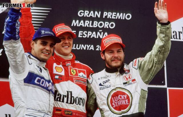 Foto zur News: In Barcelona gelang Villeneuve 2001 der erste Podestplatz des Teams. In Hockenheim folgte ein weiterer. Für Aufsehen sorgte vor allem die Rivalität mit Jordan um die Gunst von Honda.