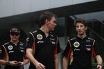 Foto zur News: Kimi Räikkönen (Lotus) und Romain Grosjean (Lotus)