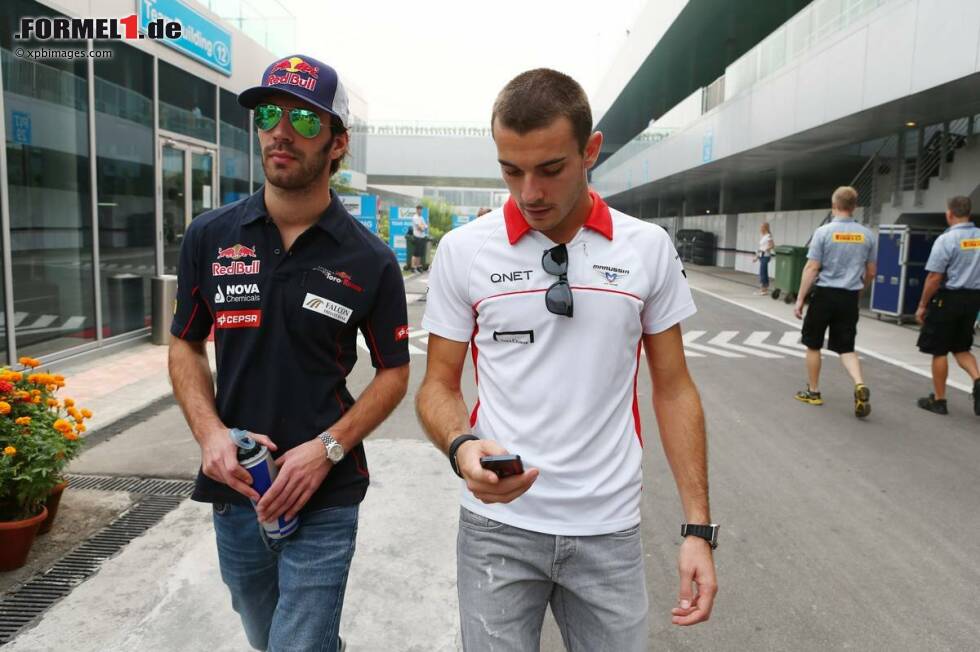 Foto zur News: Jean-Eric Vergne (Toro Rosso) und Jules Bianchi (Marussia)