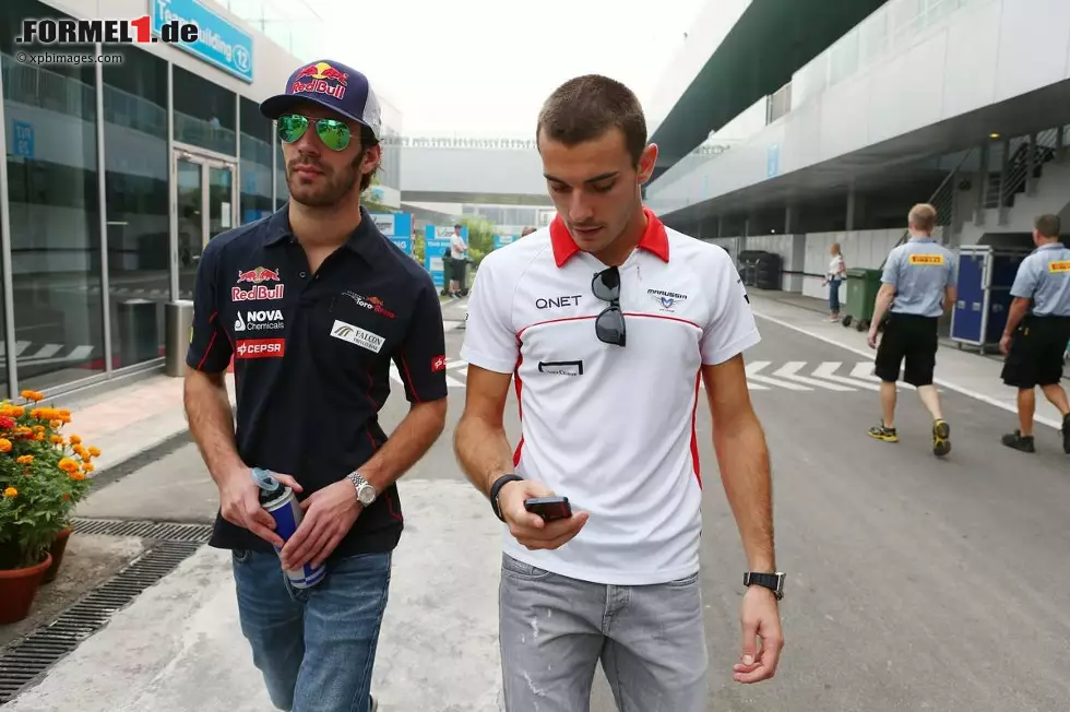 Foto zur News: Jean-Eric Vergne (Toro Rosso) und Jules Bianchi (Marussia)