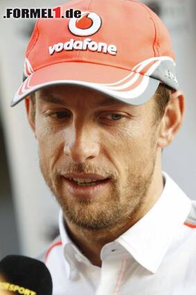 Foto zur News: Jenson Button am Mikrofon? Sprechen: ja; Singen: ...