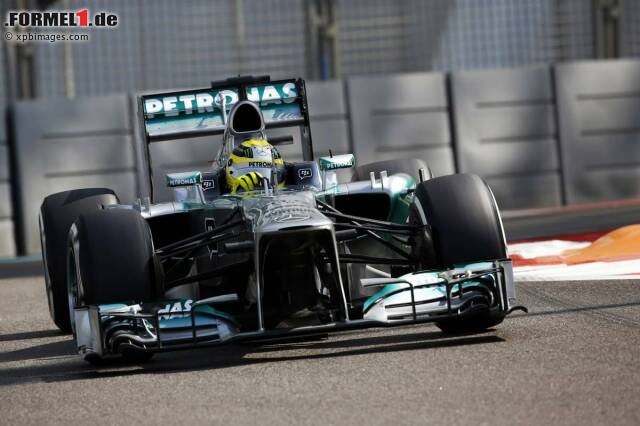Foto zur News: Nico Rosberg fuhr ein tadelloses Rennen in Abu Dhabi: Keine Fehler, die Reifen hielten durch, die Boxenstopps funktionierten wie geschmiert.