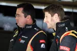 Foto zur News: Eric Boullier und Romain Grosjean (Lotus)