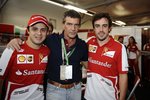 Gallerie: Fernando Alonso und Felipe Massa mit Antonio Banderas