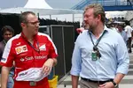 Foto zur News: Stefano Domenicali und Richard Goddard, Manager von Paul di Resta (Force India) und Jenson Button (McLaren)