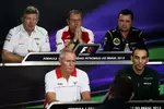 Foto zur News: Freitags-Pressekonferenz mit Ross Brawn, Stefano Domenicali, Eric Boullier, John Booth und Cyril Abiteboul