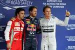 Gallerie: Nico Rosberg (Mercedes), Sebastian Vettel (Red Bull) und Fernando Alonso (Ferrari)