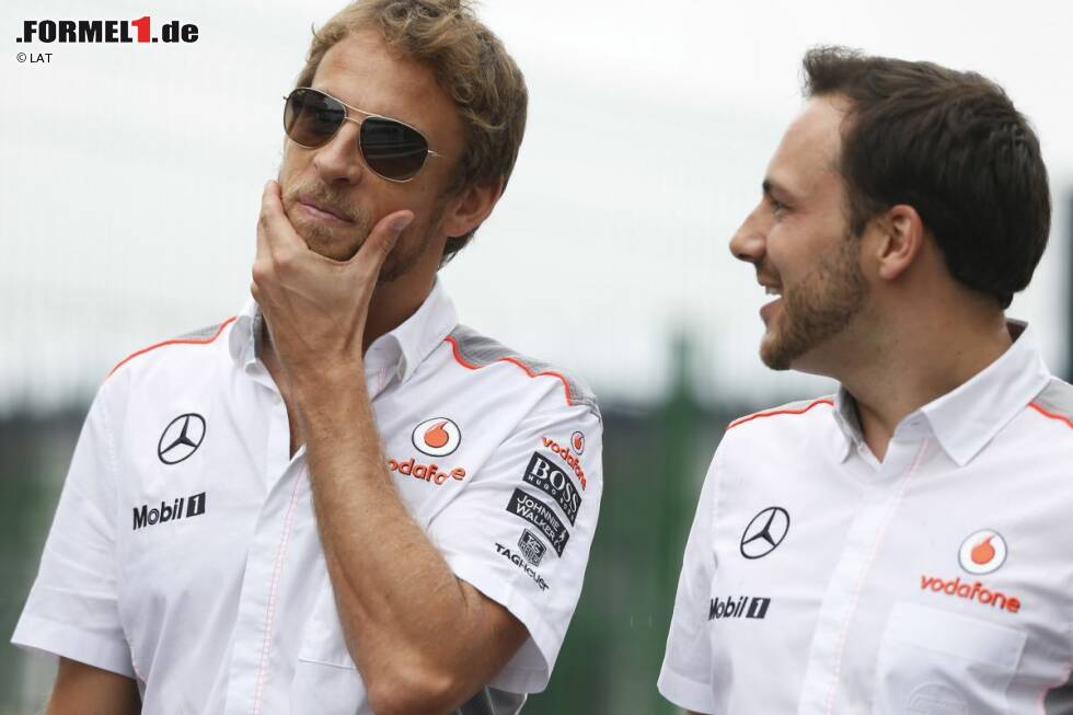 Foto zur News: Jenson Button (McLaren) und  Gary Paffett