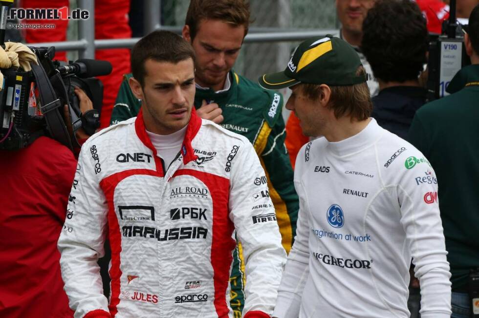 Foto zur News: Jules Bianchi (Marussia) und Charles Pic (Caterham)