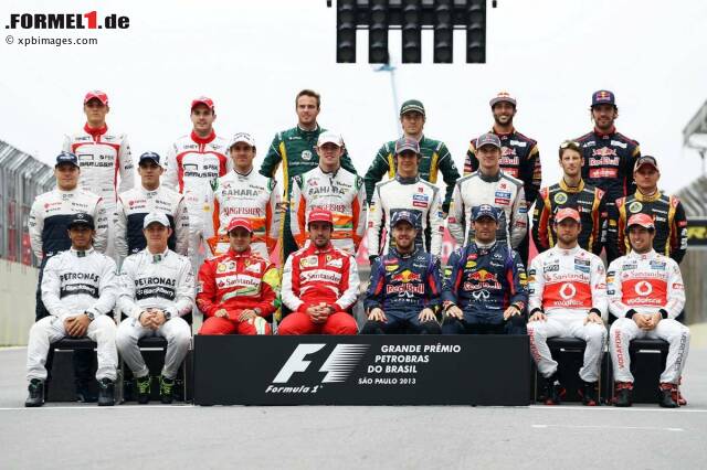 Foto zur News: Aus der Formel-1-Abschlussklasse 2013 sprechen sich sieben Piloten klar für den Spanier aus, der Deutsche hat hingegen nur zwei Befürworter...