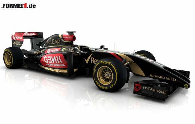 Foto zur News: Den neuen Lotus E22 mit der innovativsten Nase der Formel 1 gibt es bislang nur als Computer-Animation.