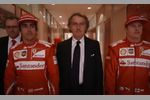 Foto zur News: Stefano Domenicali, Fernando Alonso, Luca di Montezemolo und Kimi Räikkönen (Ferrari)