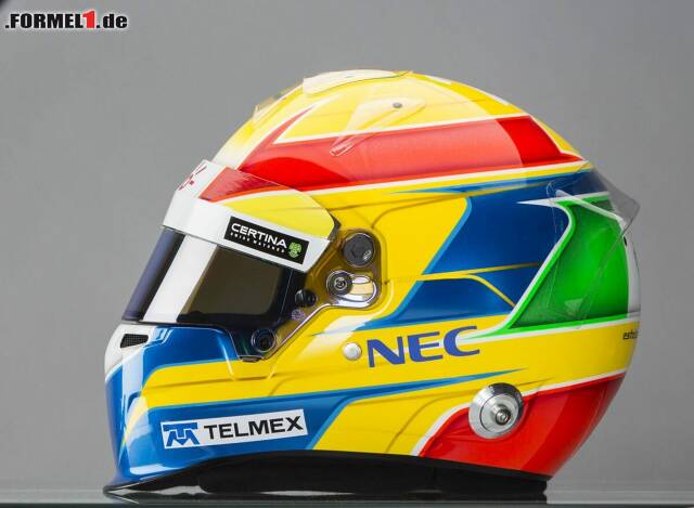 Foto zur News: Für diese Saison muss eine Steigerung her, will er in der Formel 1 weiter Fuß fassen. Ist es daher nur Zufall, dass sein neues Helmdesign ein wenig an Lewis Hamilton erinnert?
