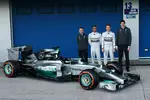 Foto zur News: Lewis Hamilton (Mercedes), Nico Rosberg (Mercedes) und Toto Wolff