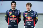 Foto zur News: Daniel Ricciardo (Red Bull) und Sebastian Vettel (Red Bull)