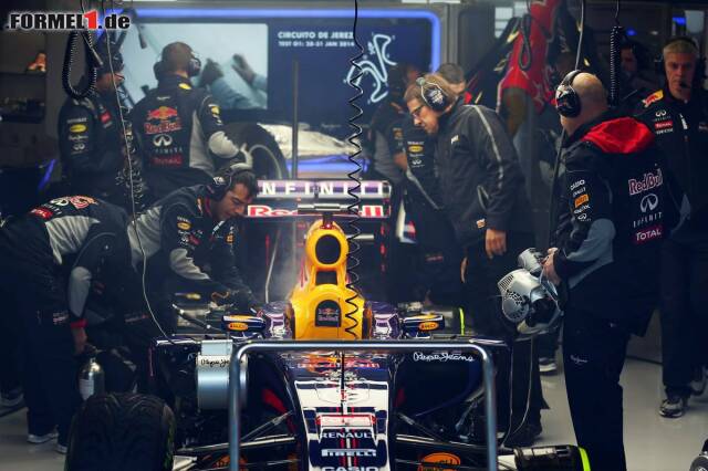 Foto zur News: Sein Red Bull stand mehr in der Box, als dass er fuhr. Für den Heppenheimer stehen am Ende der Testfahrten nur elf Runden auf der Uhr