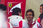 Foto zur News: Fernando Alonso (Ferrari) und Pedro de la Rosa