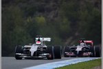 Foto zur News: Adrian Sutil (Sauber) und Daniil Kwjat (Toro Rosso)