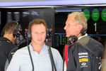 Foto zur News: Christian Horner und Helmut Marko (Red Bull)