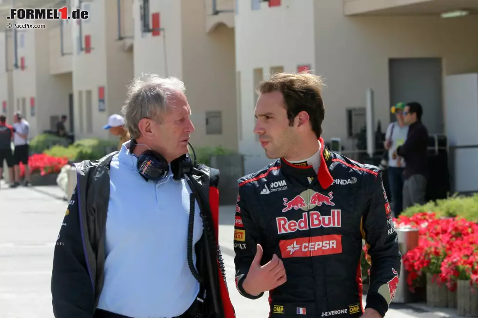 Foto zur News: Jean-Eric Vergne (Toro Rosso) und Helmut Marko (Red Bull)