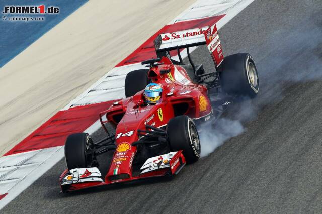 Foto zur News: Fernando Alonso muss sich in seinem Ferrari aber lediglich um 64 Tausendstel geschlagen geben. Der Spanier glänzt dafür mit der Bestwertung in Sachen Kilometern (122 Runden)