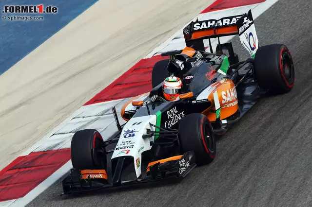 Foto zur News: Force India bleibt weiterhin das Maß aller Dinge: Wie auch am gestrigen Tag sichert sich Sergio Perez im VJM07 die Bestzeit. 108 Runden und eine gute Rennsimulation zeugen ebenfalls von einem starken Testtag