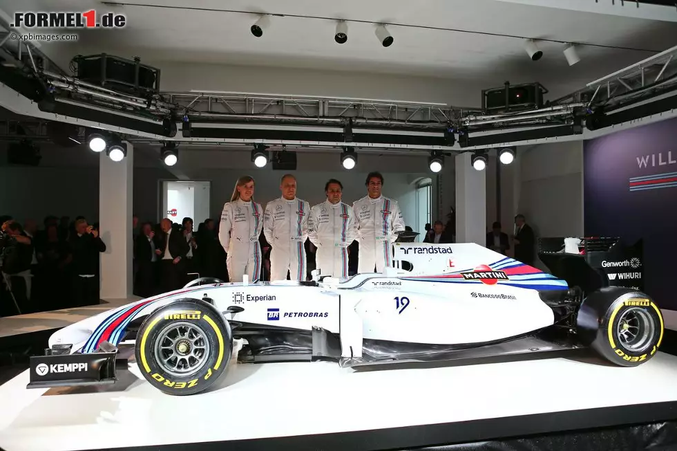 Foto zur News: Susie Wolff, Valtteri Bottas, Felipe Massa und Felipe Nasr (Williams)