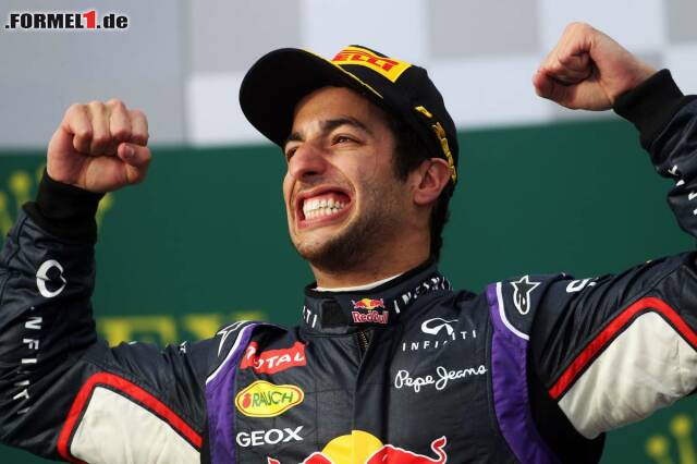 Foto zur News: Freude und Ärger - bei Daniel Ricciardo folgte nach dem Rennen in Melbourne das eine auf das andere...