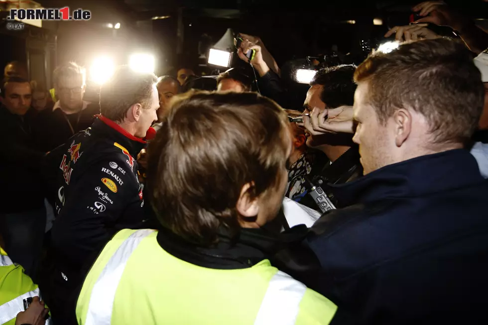 Foto zur News: Christian Horner und Daniel Ricciardo (Red Bull)